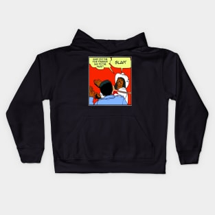 DAVE CHAPPELLE'S RICK JAMES SLAP // COMIC STRIP PARODY Kids Hoodie